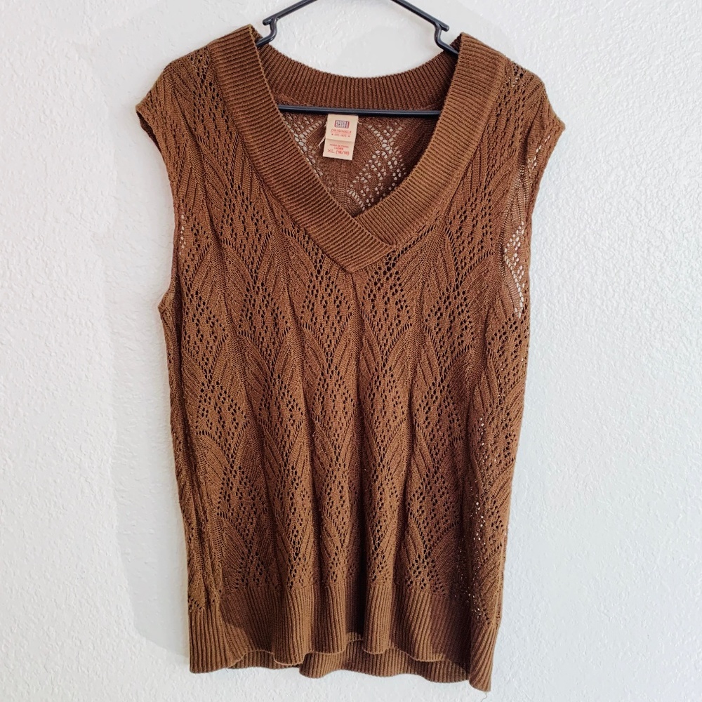 Faded Glory - Brown Sleeveless Sweater